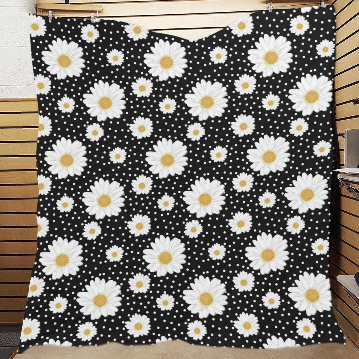 Daisy Pattern Print Design DS02 Premium Quilt
