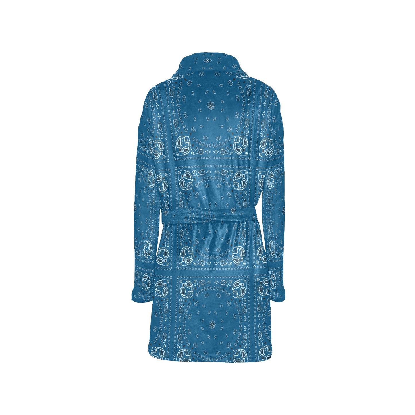 Bandana Blue Print Design LKS301 Women's Fleece Robe
