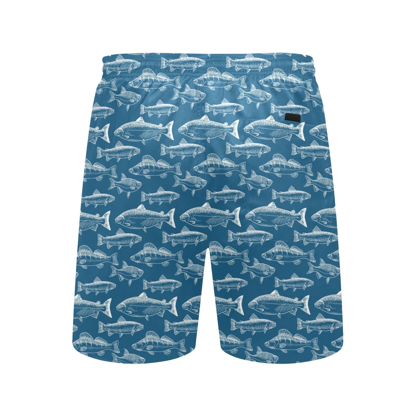 Salmon Fish Print Design LKS301 Men's Swim Trunks Beach Shorts