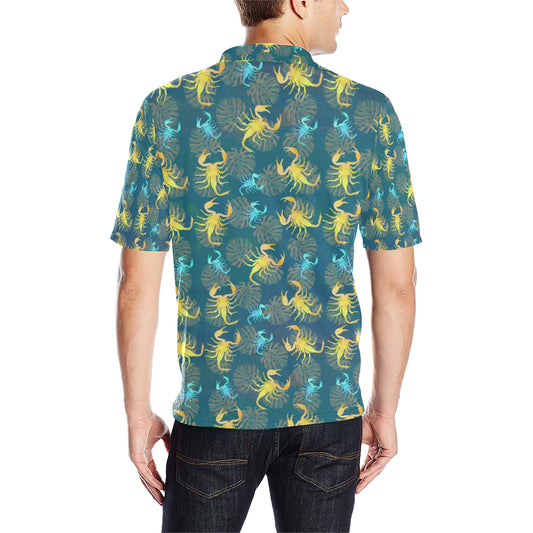 Scorpion Pattern Print Design 02 Men Polo Shirt