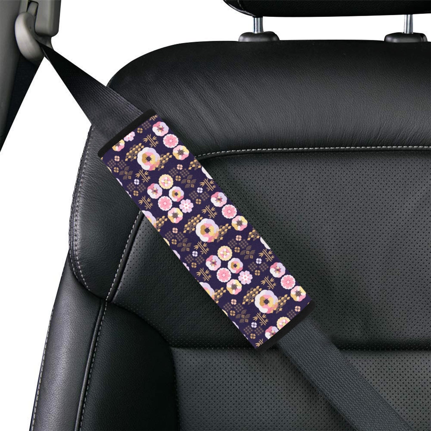 Sakura Japan Style Print Design LKS302 Car Seat Belt Cover