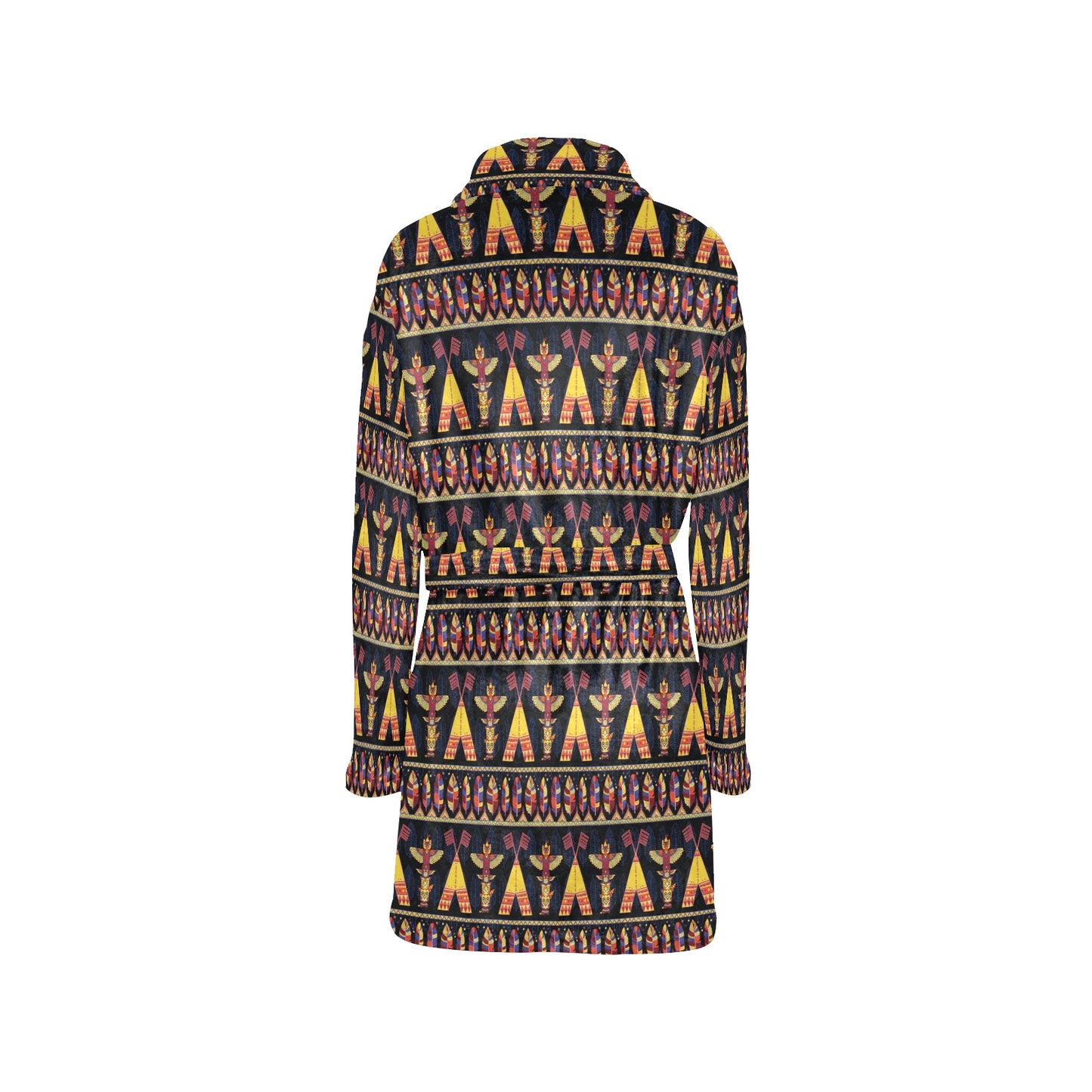 Totem Pole Design Women's Fleece Robe