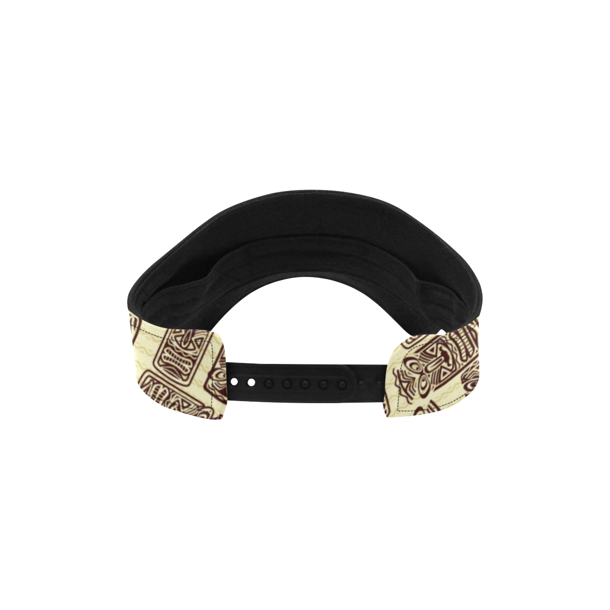 Tiki Brown Mask Print Unisex Sun Visor