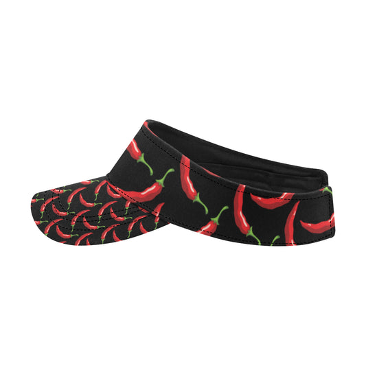 Chilli Pepper Pattern Print Design 01 Unisex Sun Visor