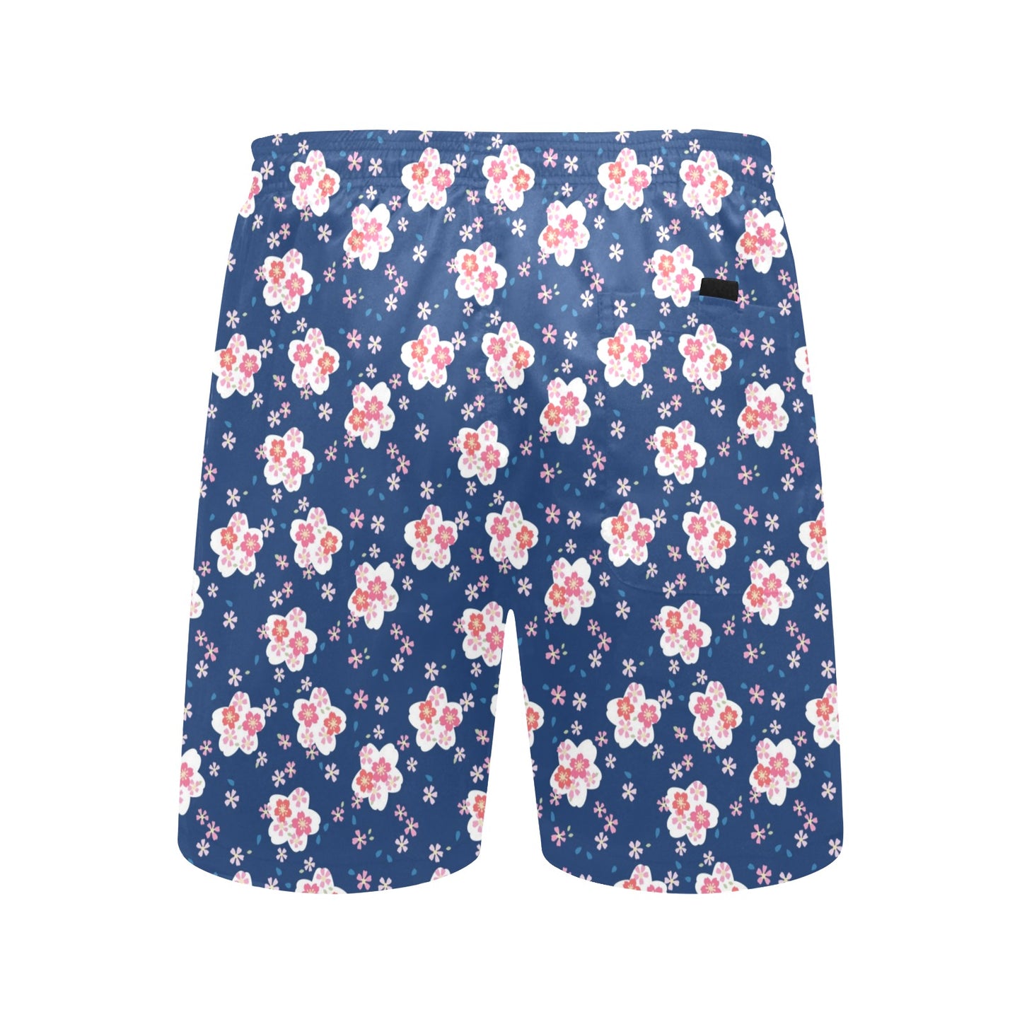 Sakura Print Design LKS306 Men's Swim Trunks Beach Shorts