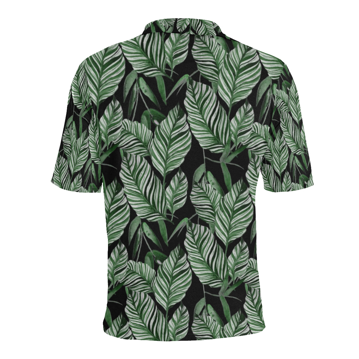Palm Leaves Pattern Print Design PL09 Men Polo Shirt