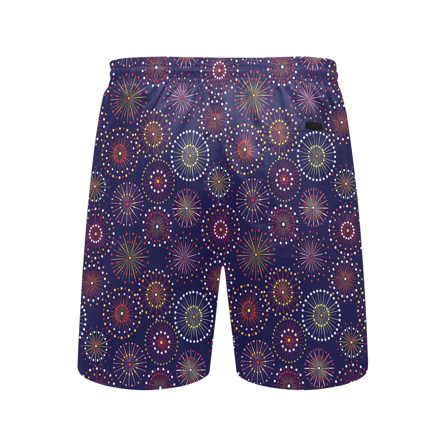 Firework Flower Style Print Design LKS302 Men's Swim Trunks Beach Shorts