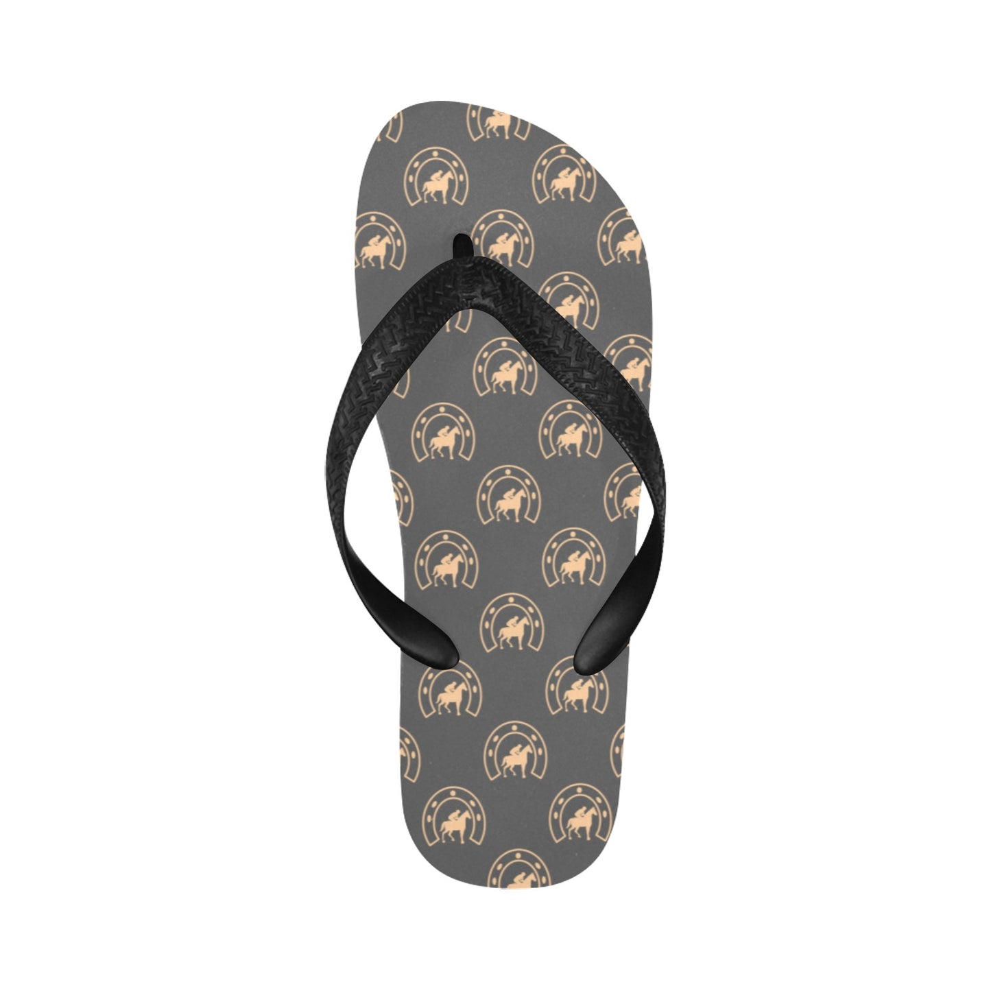Horseshoe Print Design LKS306 Flip Flops