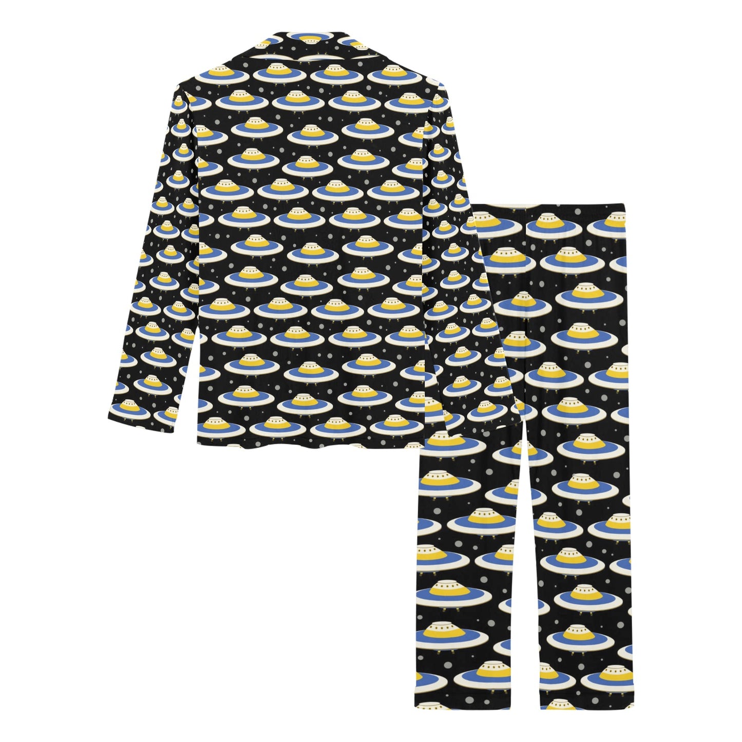 UFO Print Design LKS303 Women's Long Pajama Set