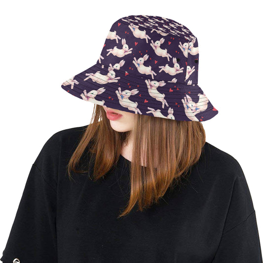 Rabbit Pattern Print Design RB016 Unisex Bucket Hat