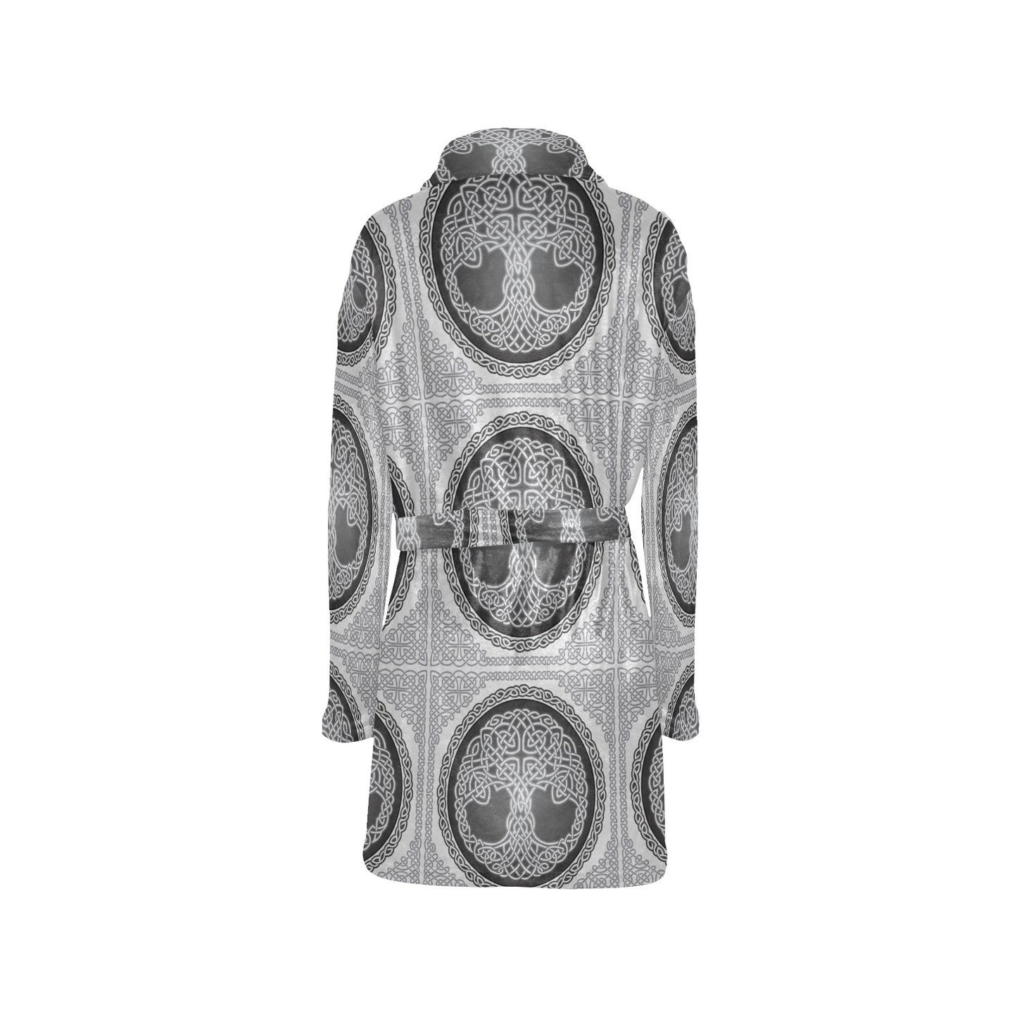 Celtic Tree of life Print Women's Fleece Robe