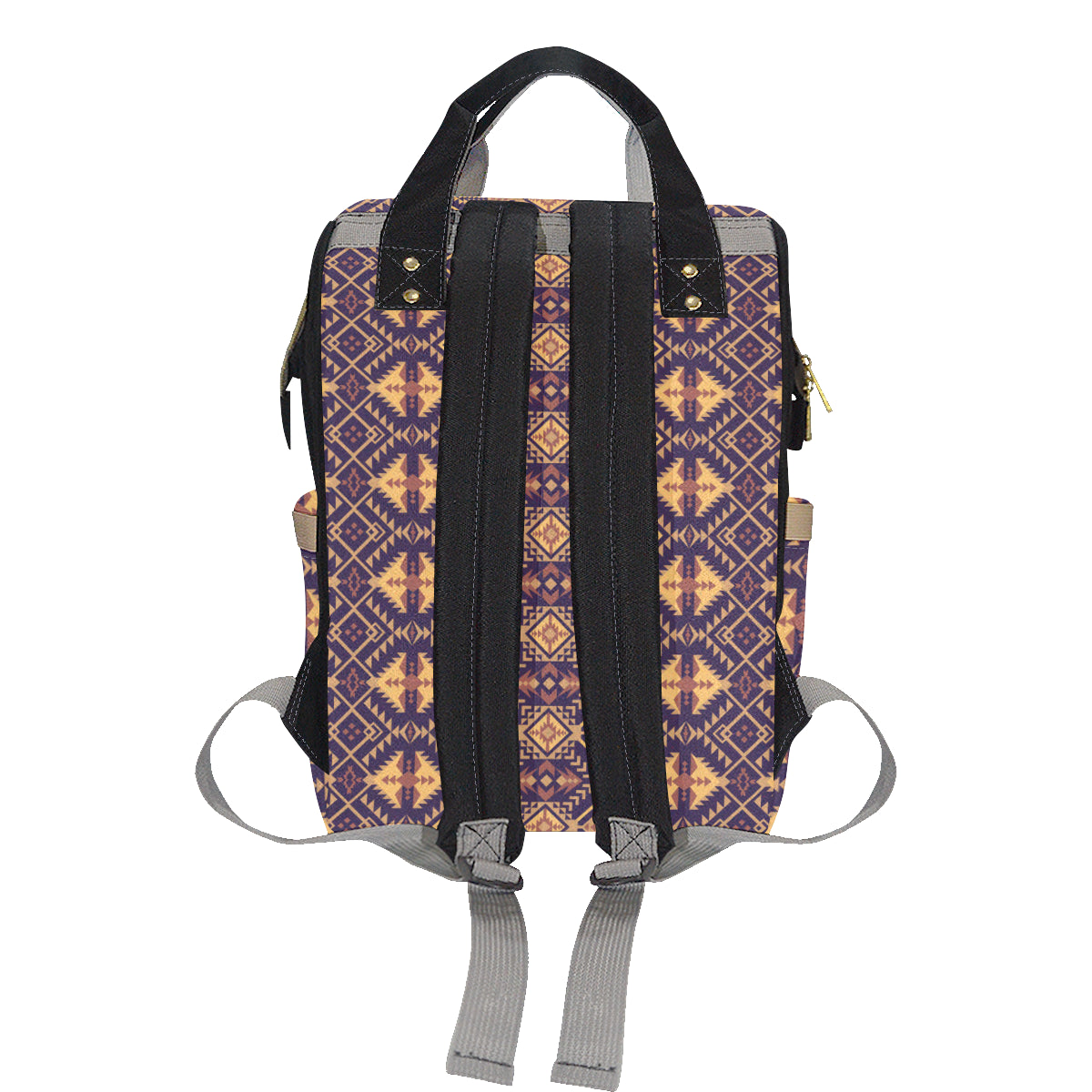 Aztec Pattern Print Design 09 Diaper Bag Backpack