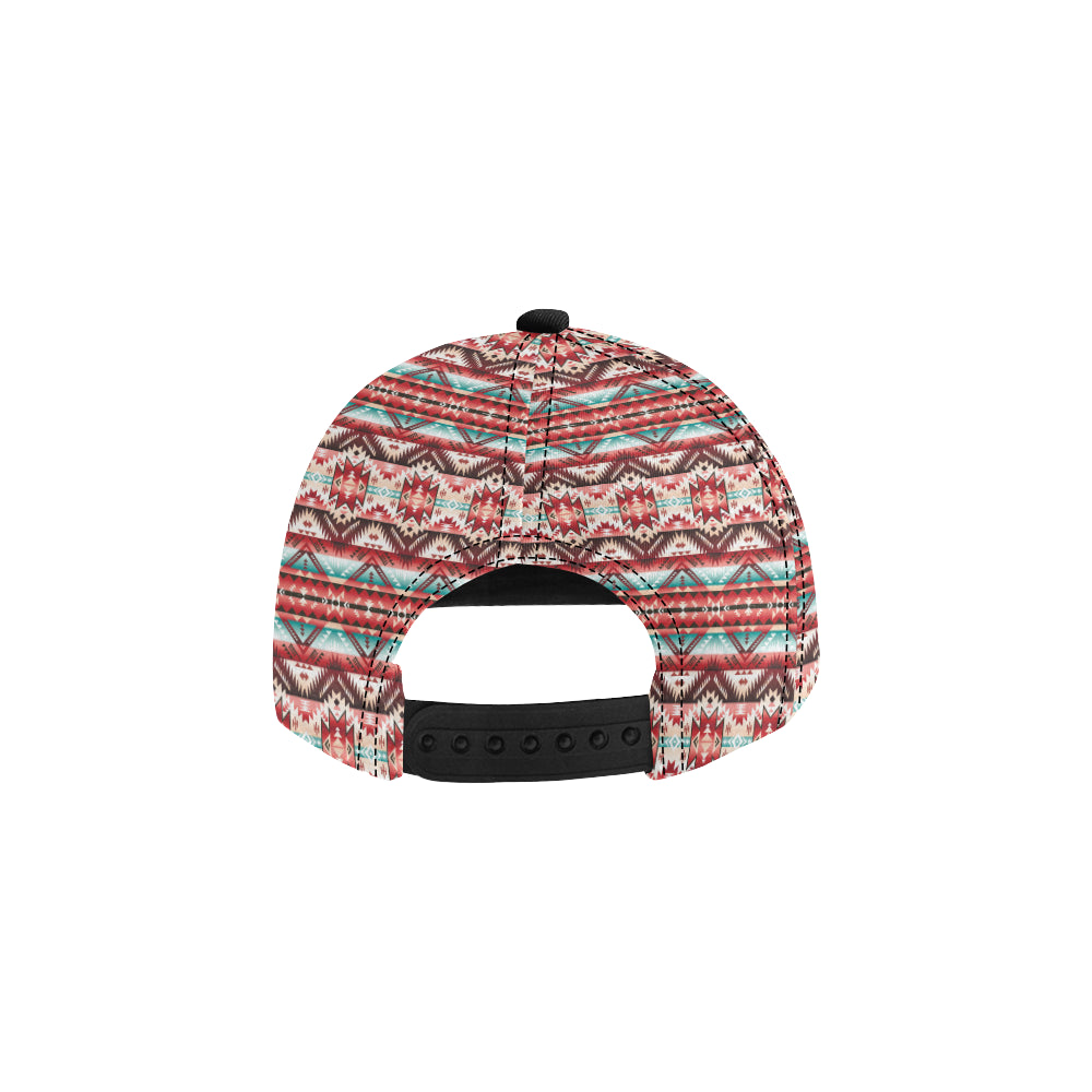 Aztec Western Style Print Pattern Snapback Cap
