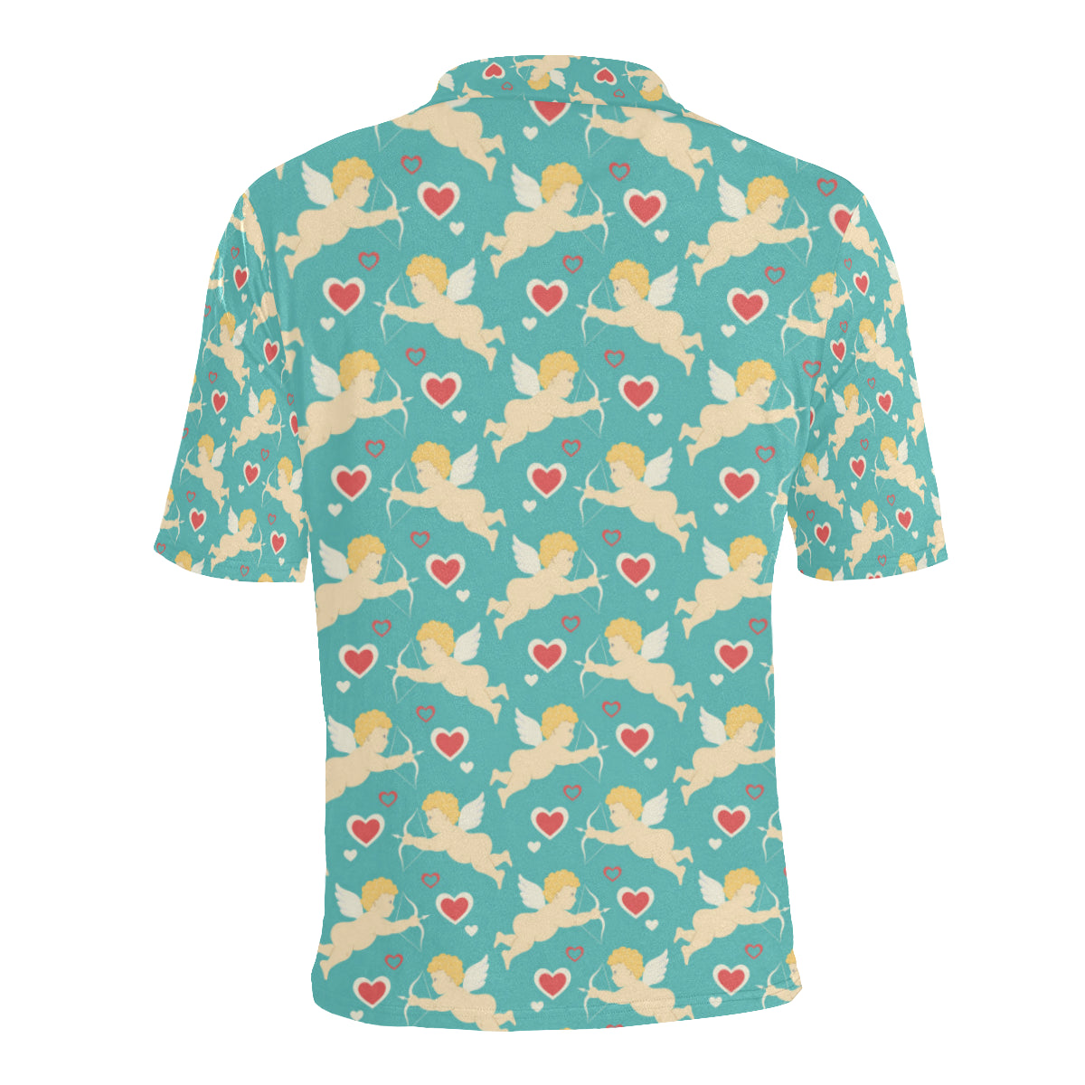 Cupid Pattern Print Design 01 Men Polo Shirt