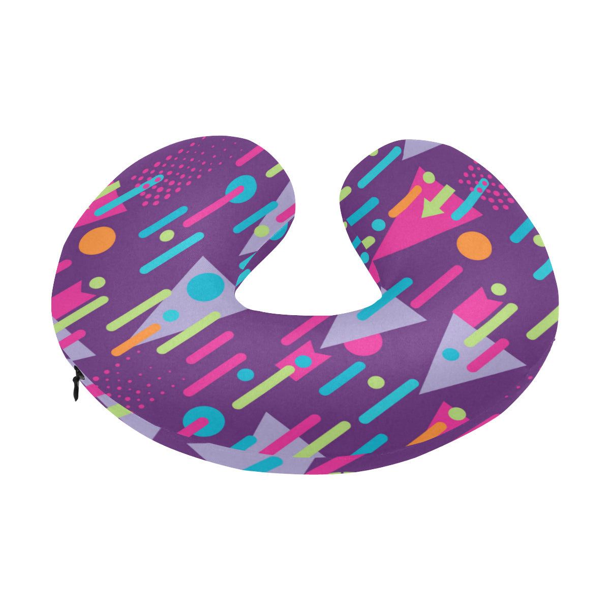 90s Pattern Print Design 4 U-Shaped Travel Neck Pillow