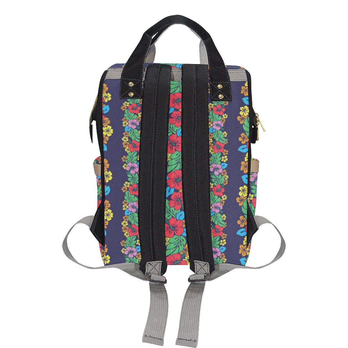 Hawaiian Themed Pattern Print Design H03 Diaper Bag Backpack