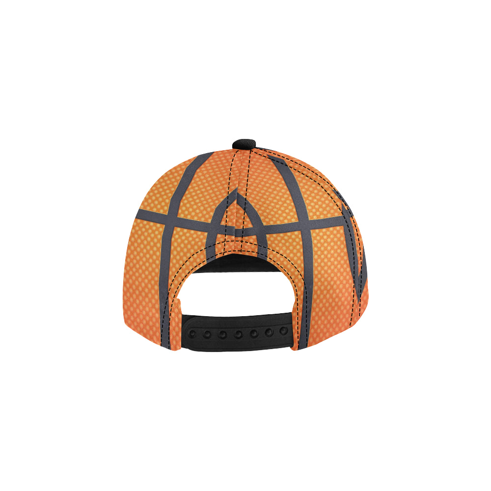 Basketball Texture Print Pattern Snapback Cap
