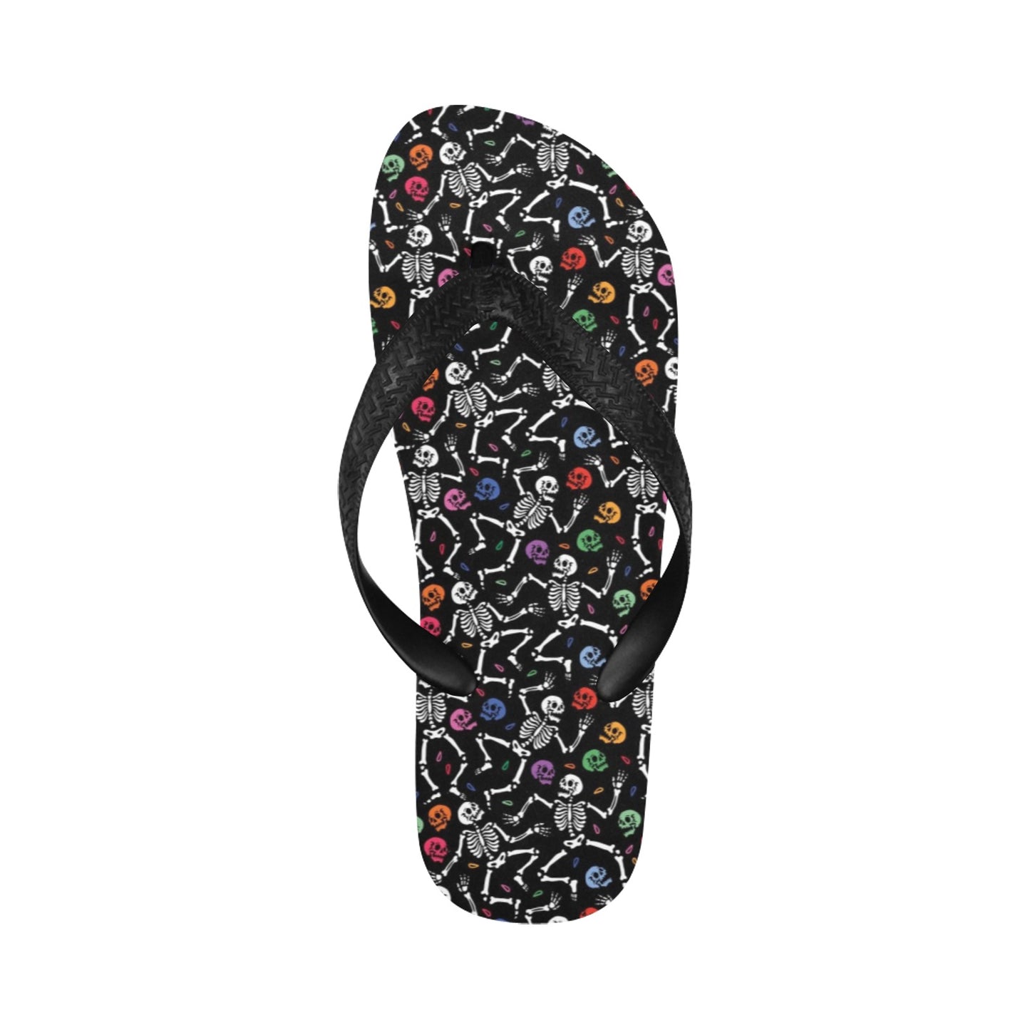 Skeleton Print Design LKS307 Flip Flops