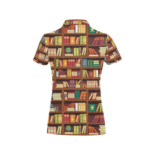 Book Pattern Print Design 06 Women's Polo Shirt