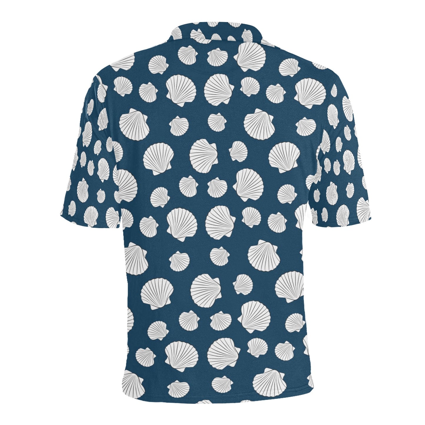 Seashell Print Design LKS3012 Men Polo Shirt