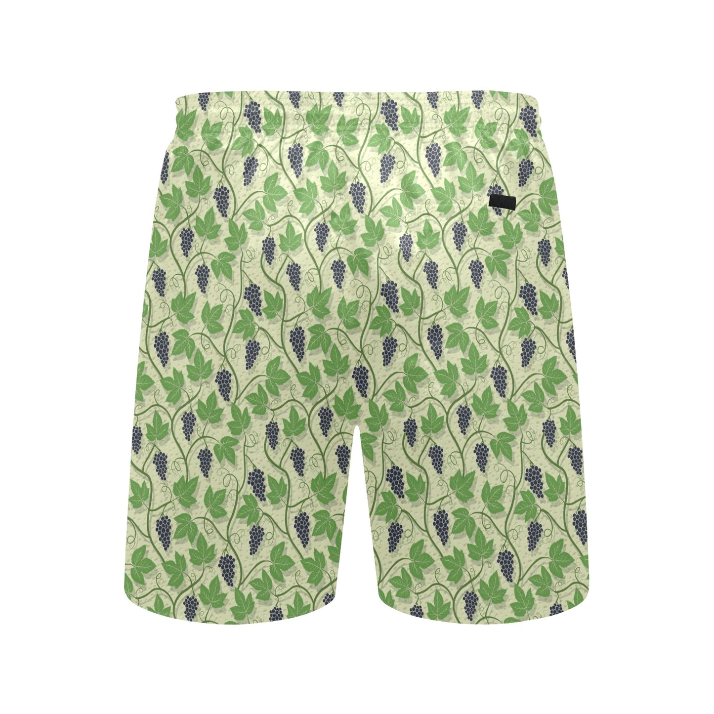 Wine Grape Thmed Print Men's Swim Trunks Beach Shorts