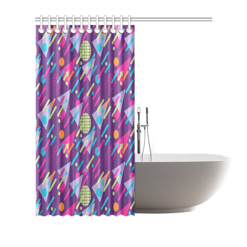 90s Pattern Print Design 4 Shower Curtain