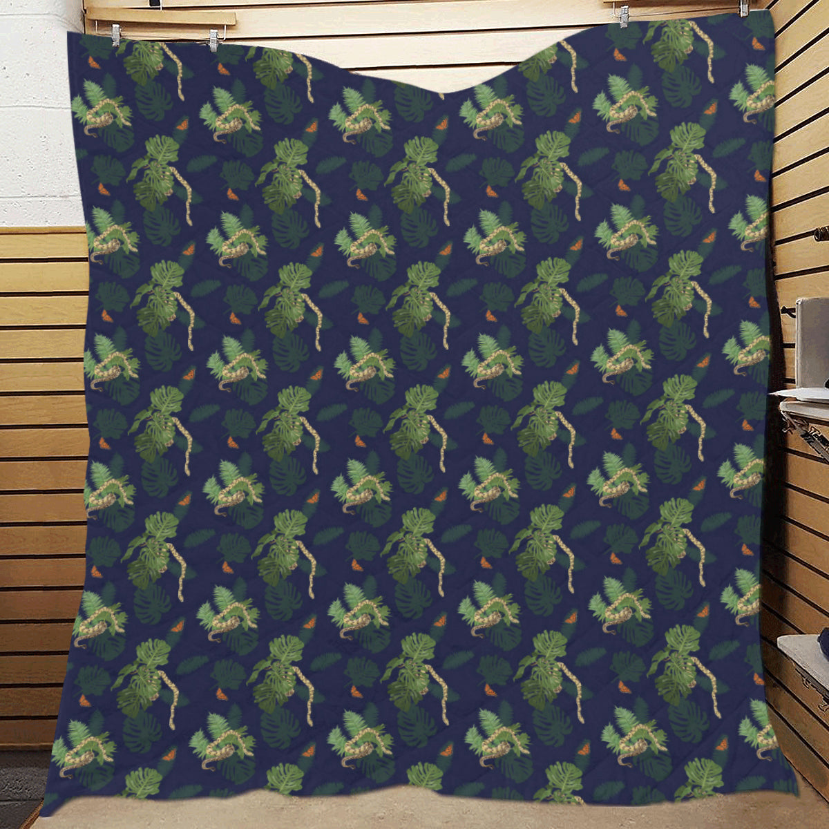 Boa Pattern Print Design 02 Premium Quilt