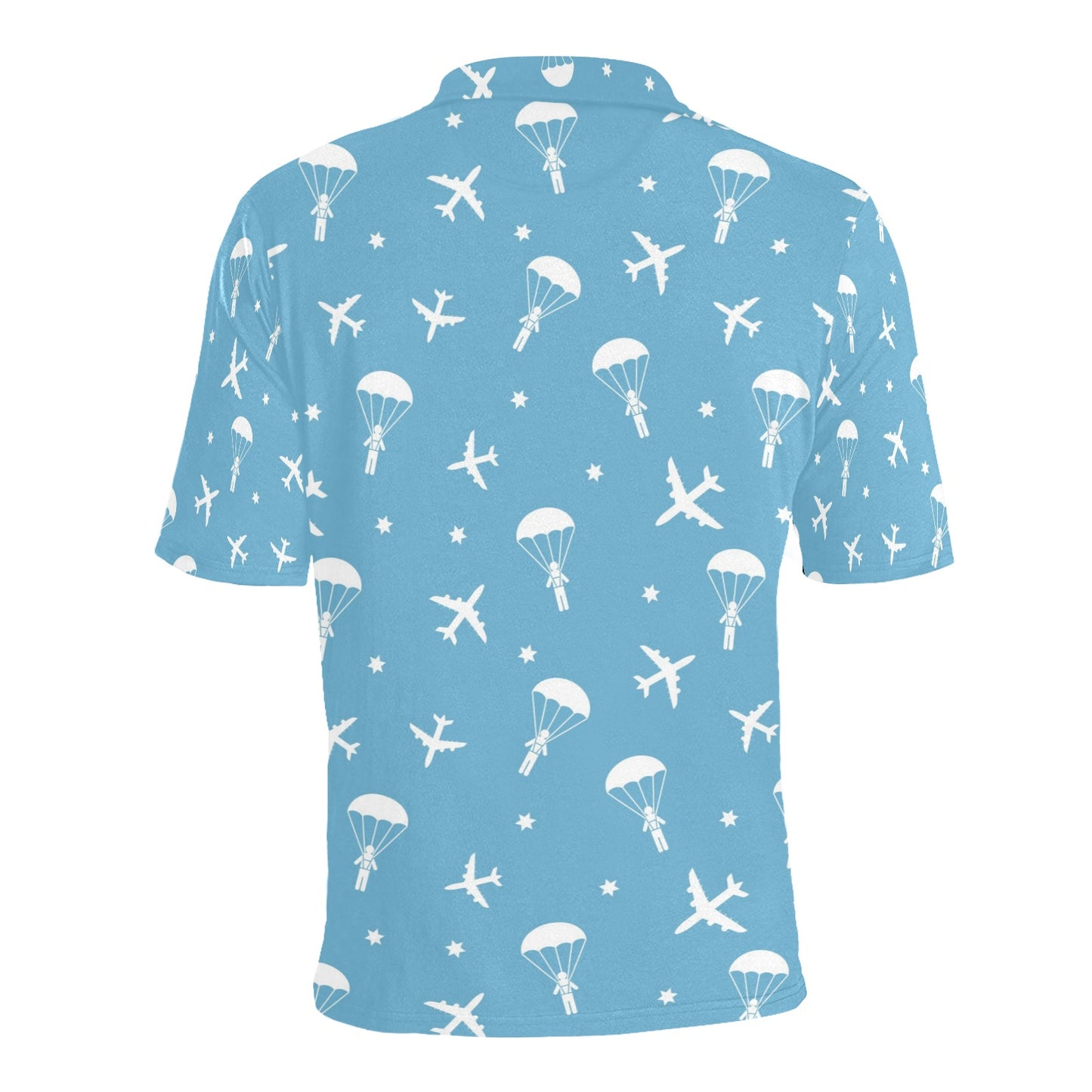 Skydiver Print Design LKS303 Men Polo Shirt