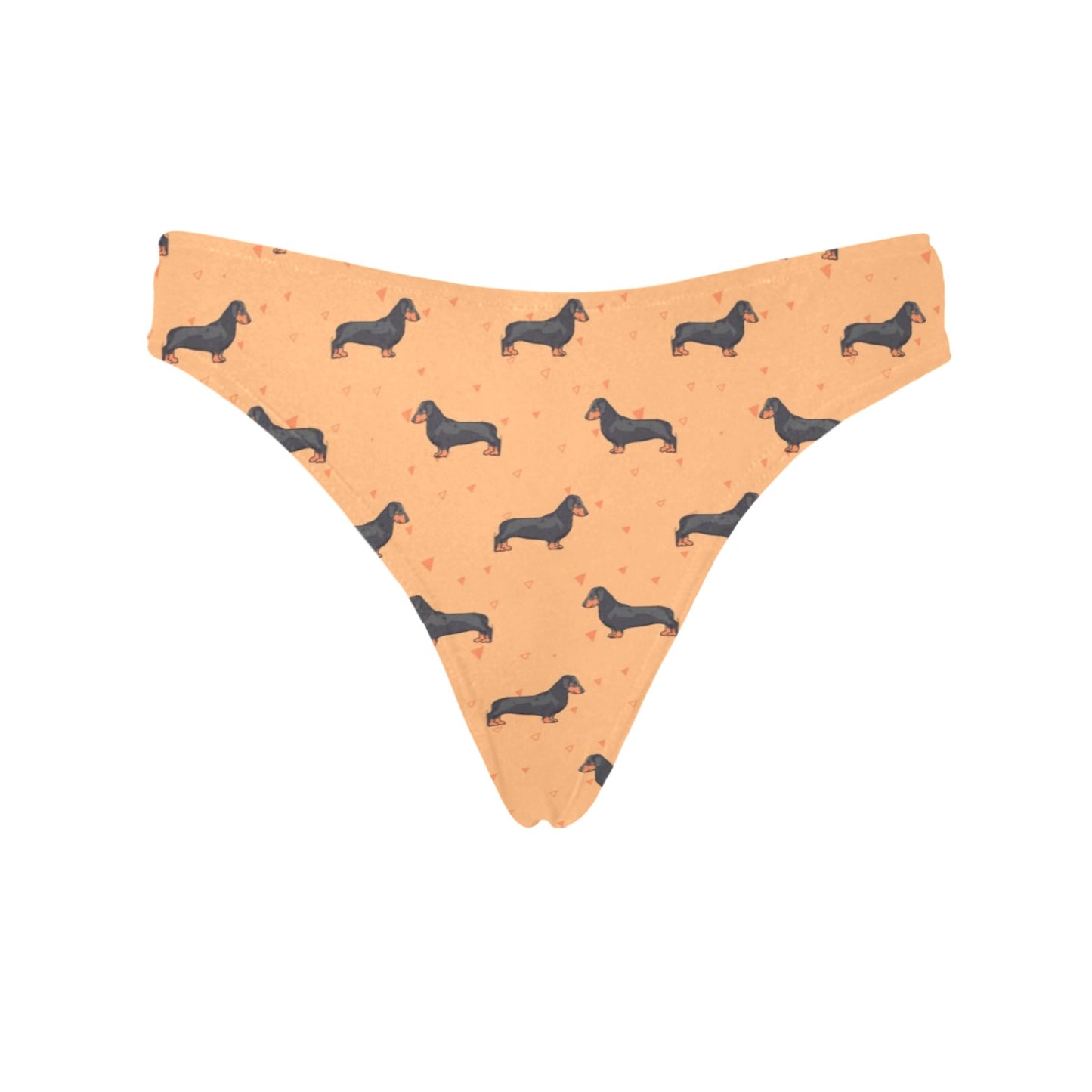 Dachshund Draw Print Pattern Women's Thongs