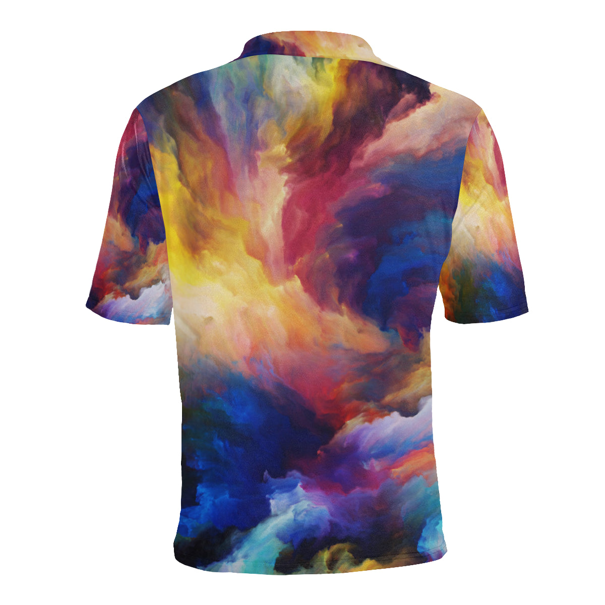 Vortex Twist Swirl Water Color Design Men Polo Shirt