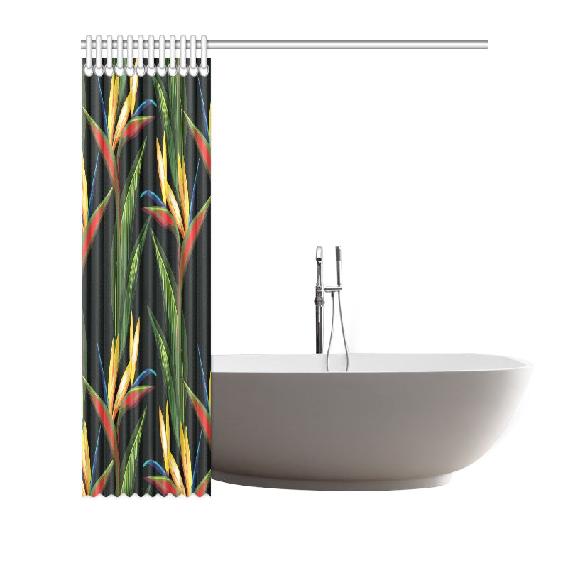 Bird Of Paradise Pattern Print Design BOP012 Shower Curtain