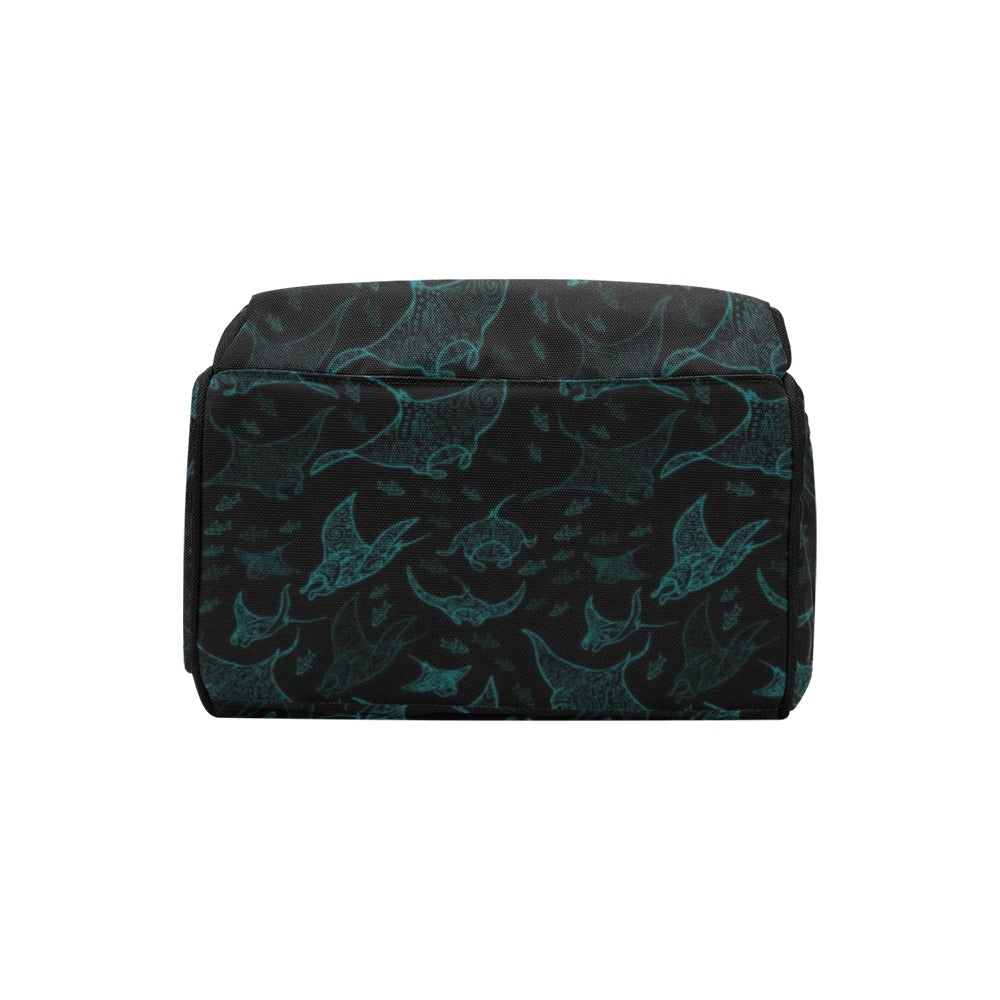 Manta Ray Print Design LKS402 Diaper Bag Backpack
