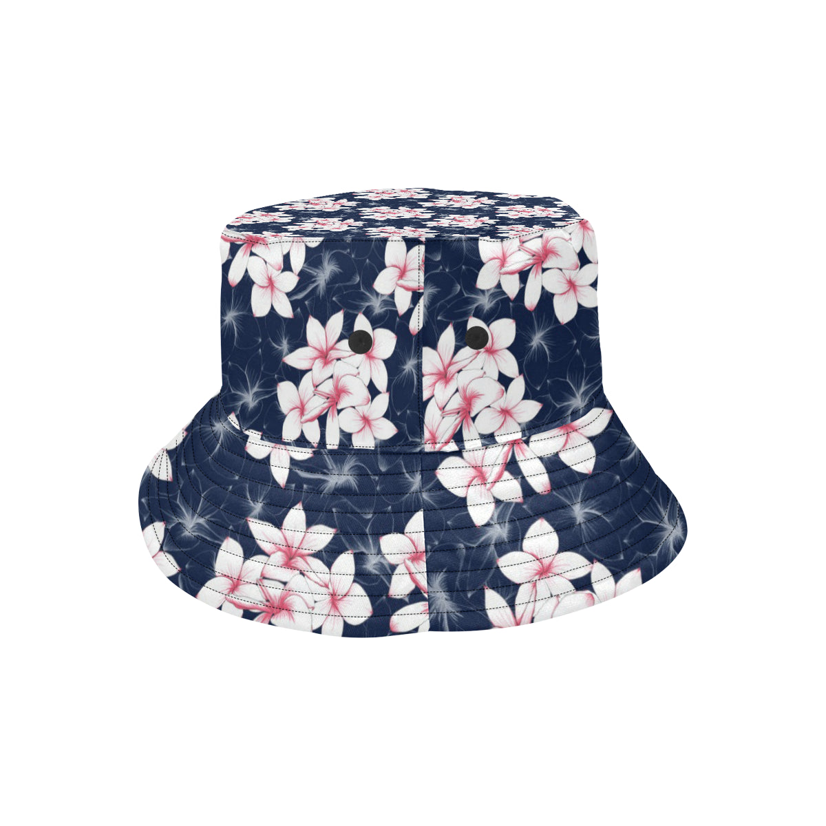 Plumeria Pattern Print Design PM017 Unisex Bucket Hat