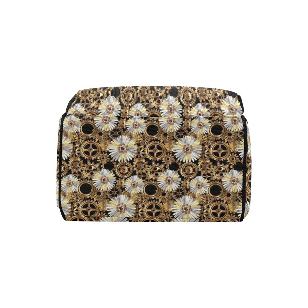 Steampunk Print Design LKS305 Diaper Bag Backpack
