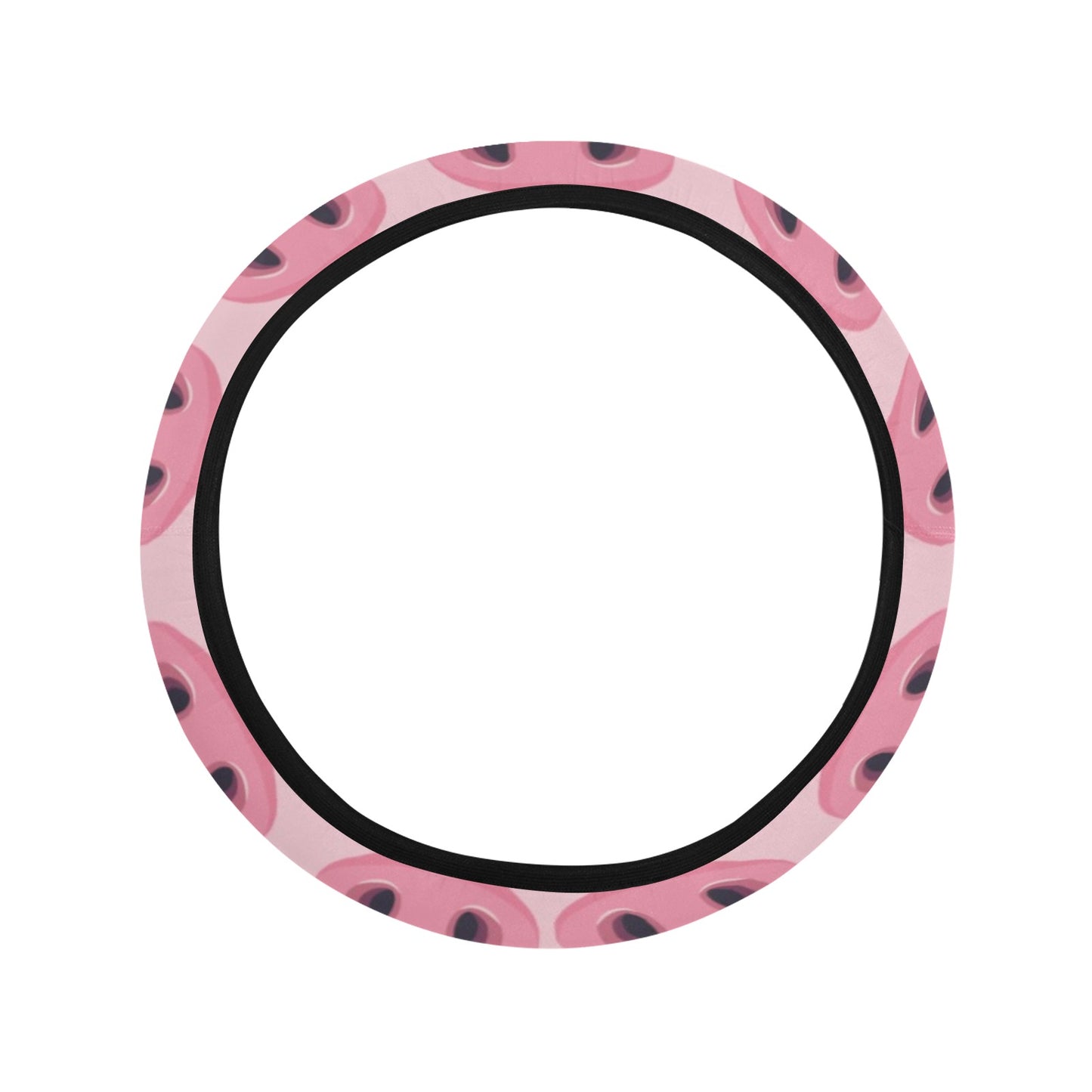 Pig Print Design LKS401 Steering Wheel Cover with Elastic Edge