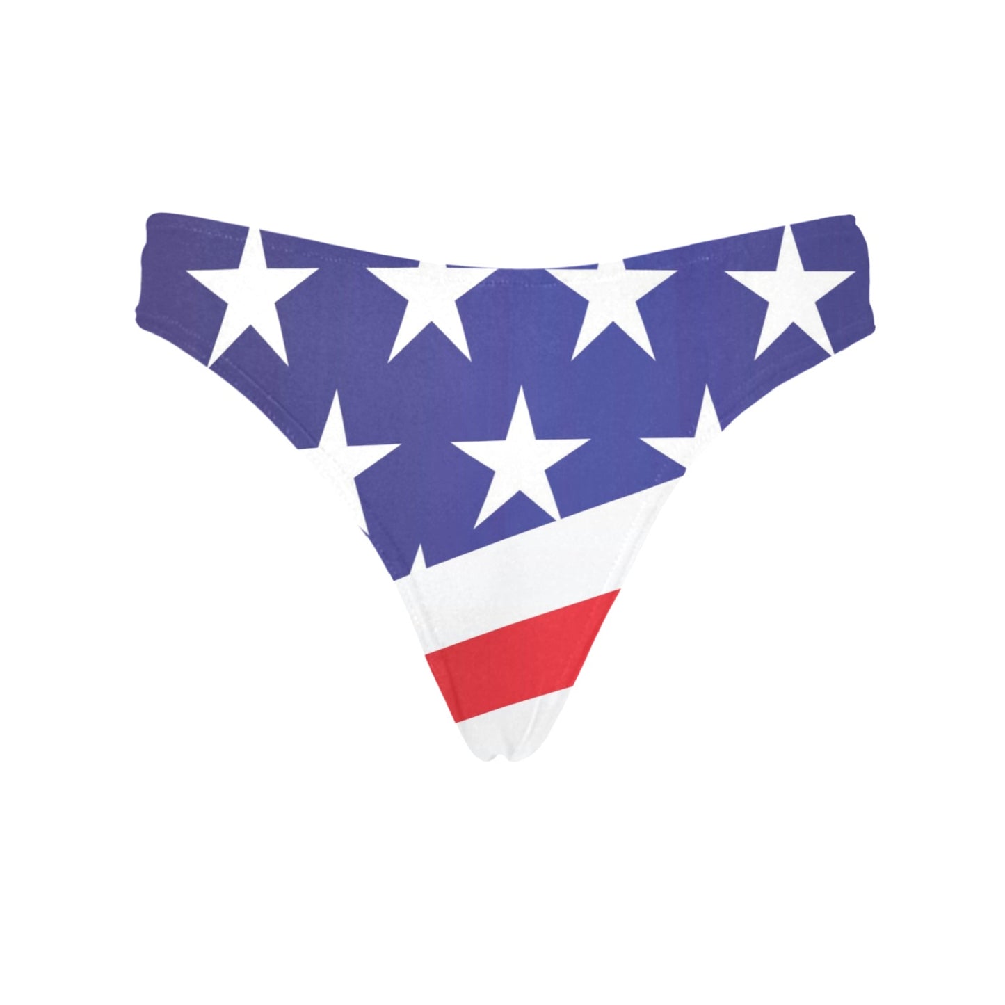 American flag Print Women's Thongs