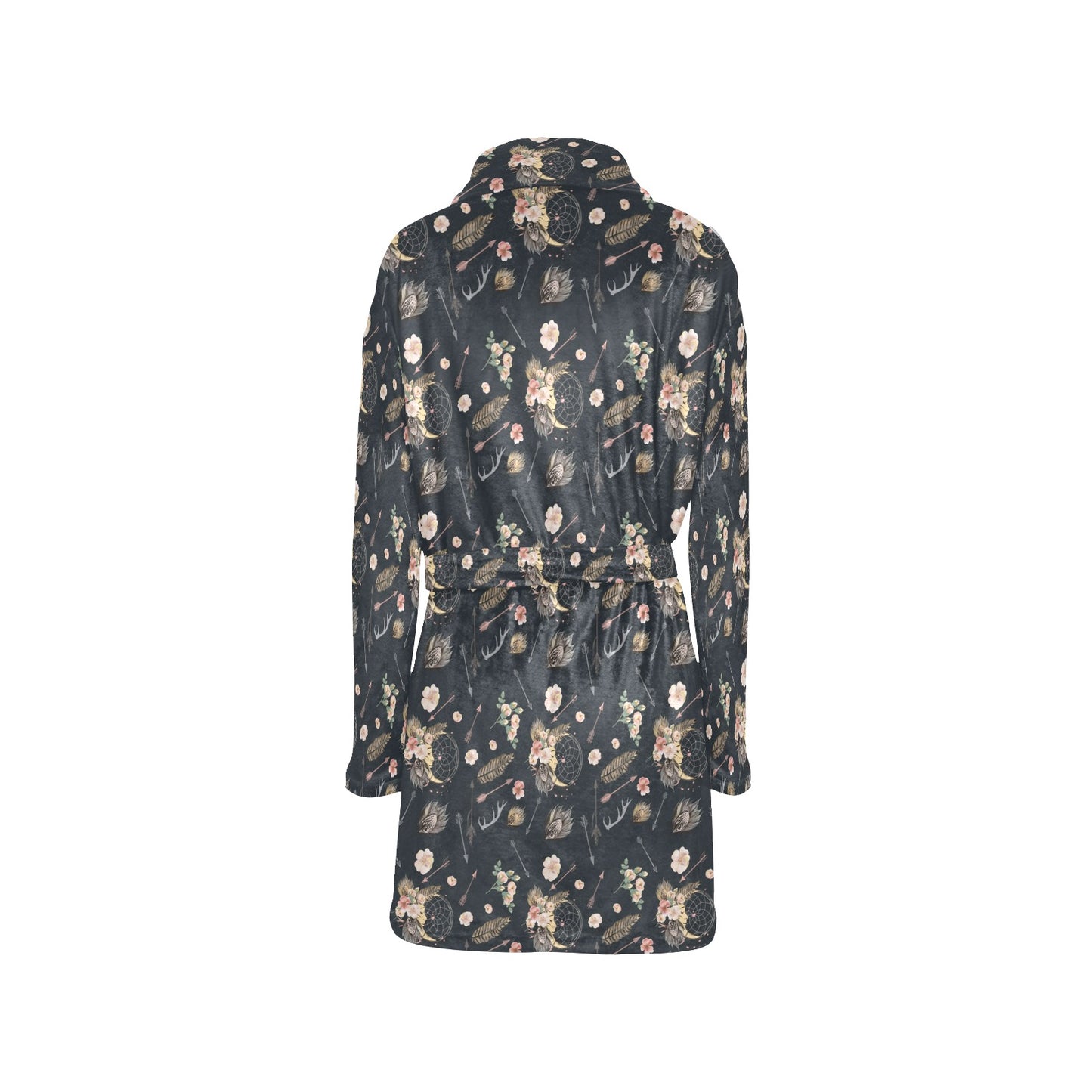 Bohemian Pattern Print Design 09 Women's Fleece Robe