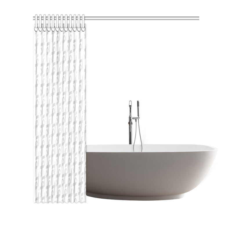 Brain cancer Pattern Print Design 02 Shower Curtain
