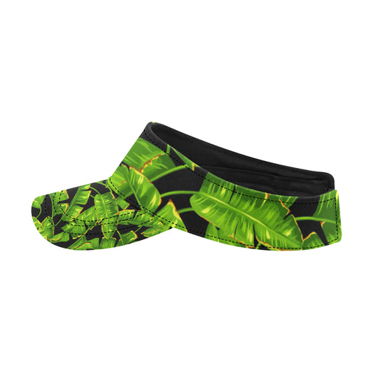 Banana Leaf Pattern Print Design BL06 Unisex Sun Visor