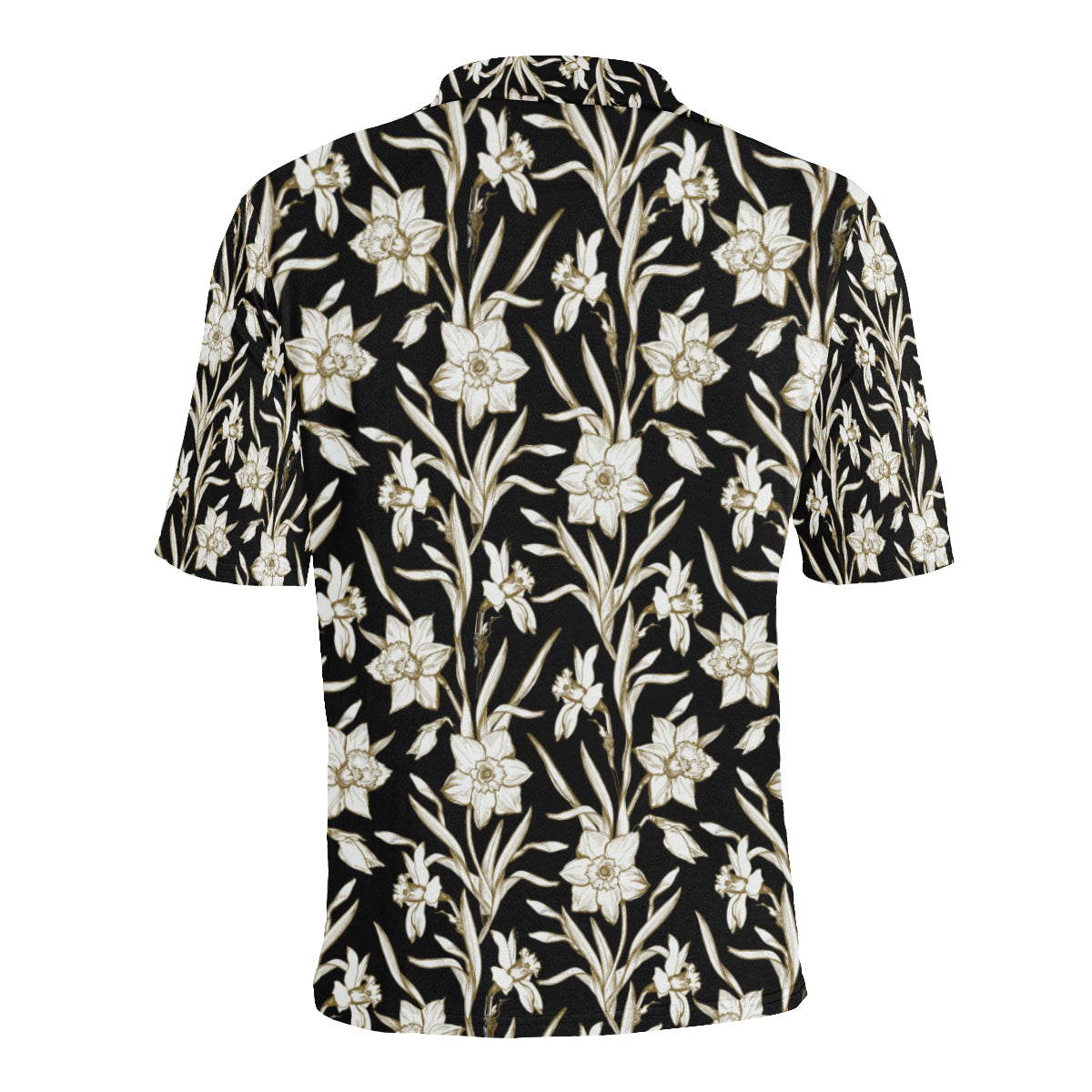 Daffodils Pattern Print Design DF06 Men Polo Shirt