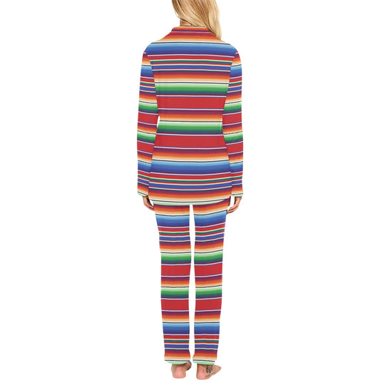 Serape Print Design LKS304 Women's Long Pajama Set