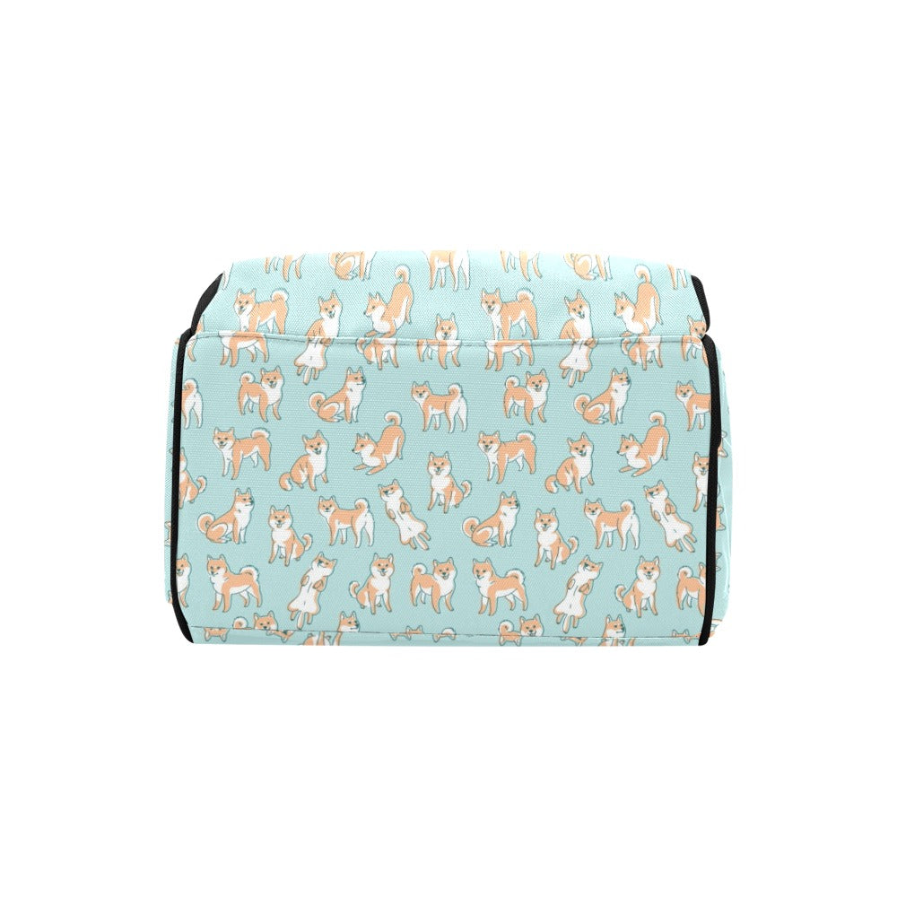 Shiba Inu Print Design LKS304 Diaper Bag Backpack