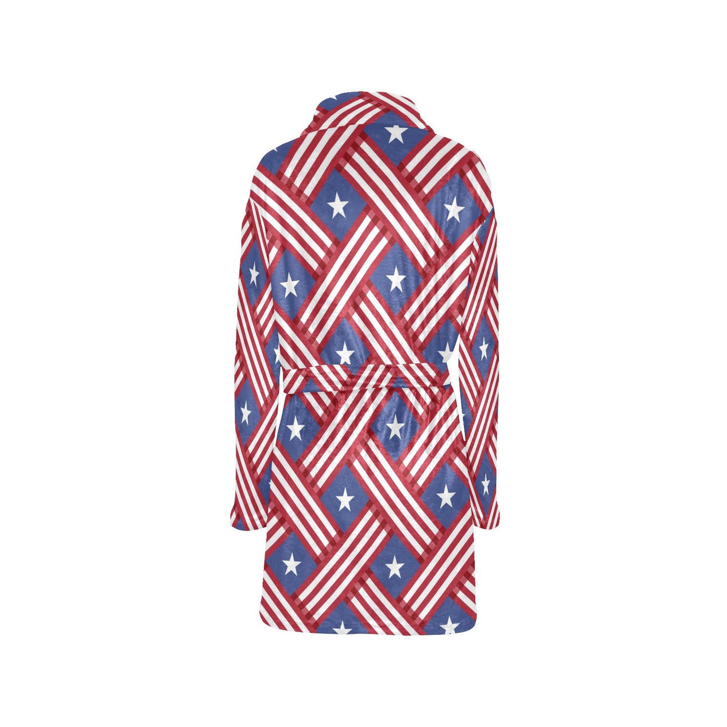 American flag Pattern Women's Fleece Robe