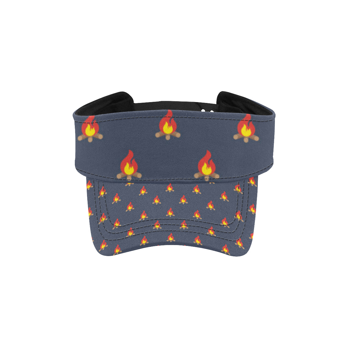 Campfire Pattern Print Design 02 Unisex Sun Visor