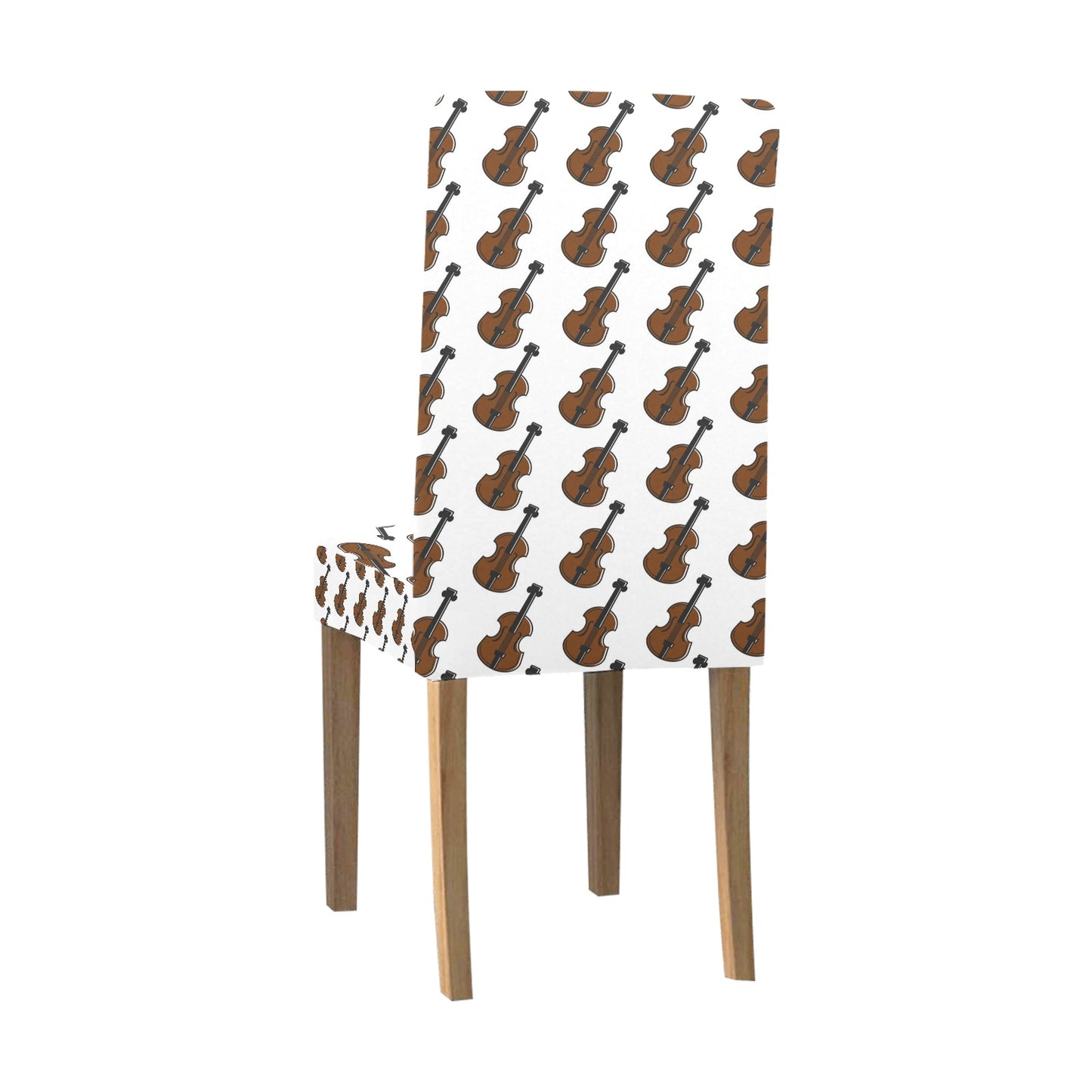 Violin Print Design LKS405 Dining Chair Slipcover