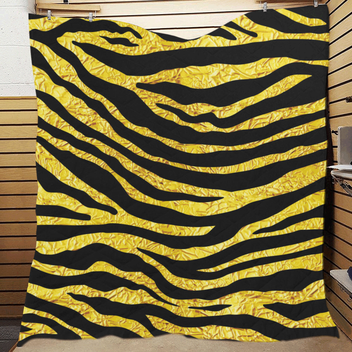 zebra Gold Premium Quilt