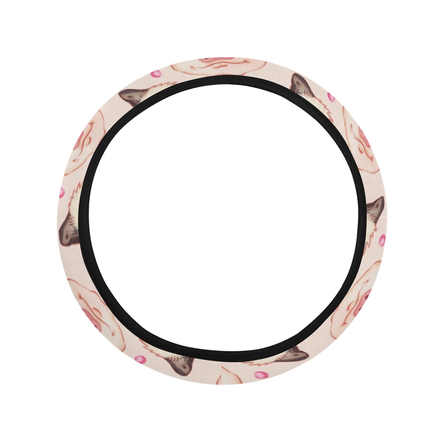 Pig Print Design LKS406 Steering Wheel Cover with Elastic Edge