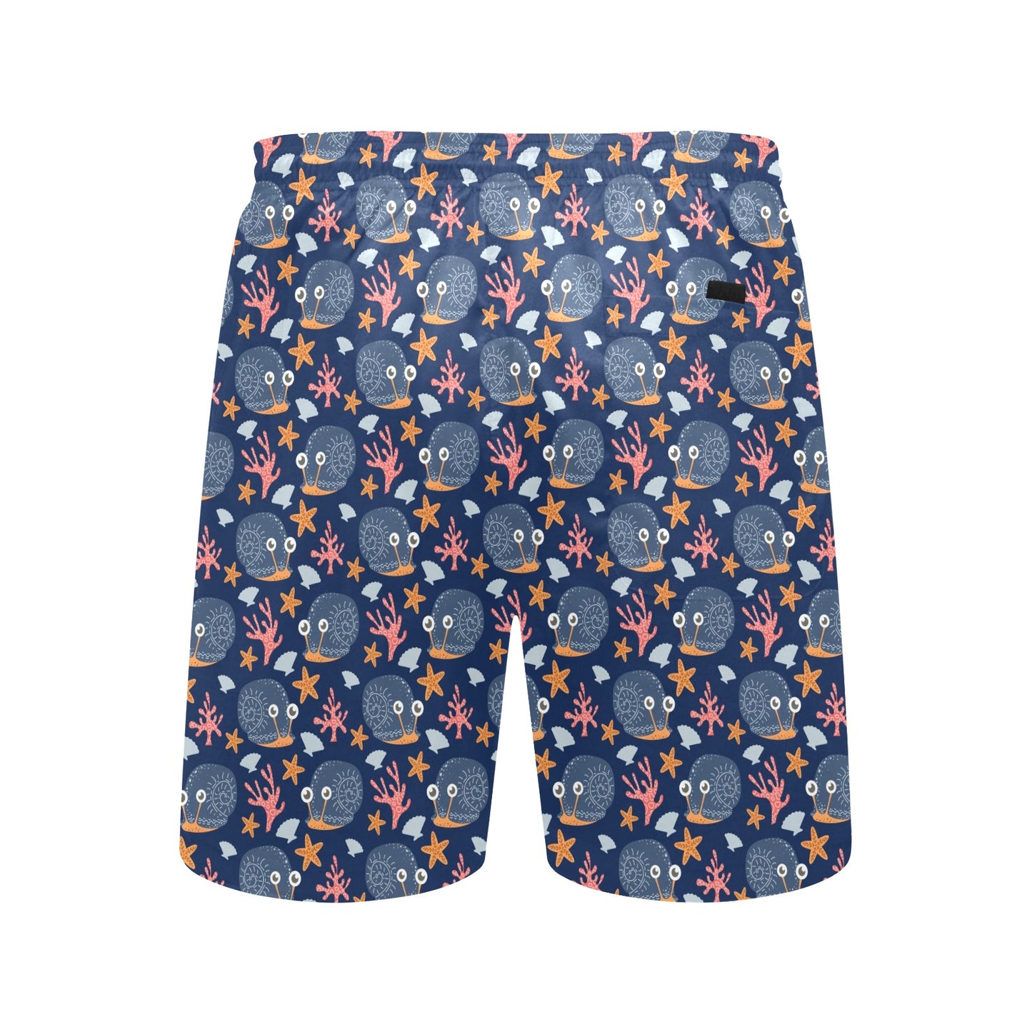 Snail Print Design LKS402 Men's Swim Trunks Beach Shorts