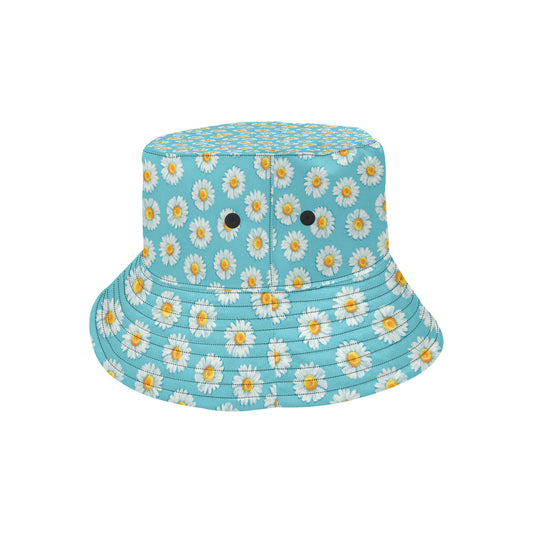 Daisy Pattern Print Design DS03 Unisex Bucket Hat