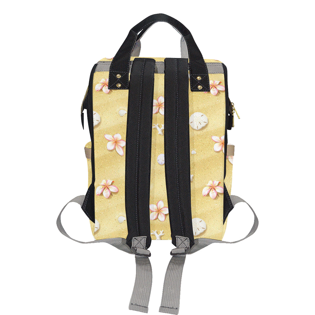 Beach Theme Print Diaper Bag Backpack